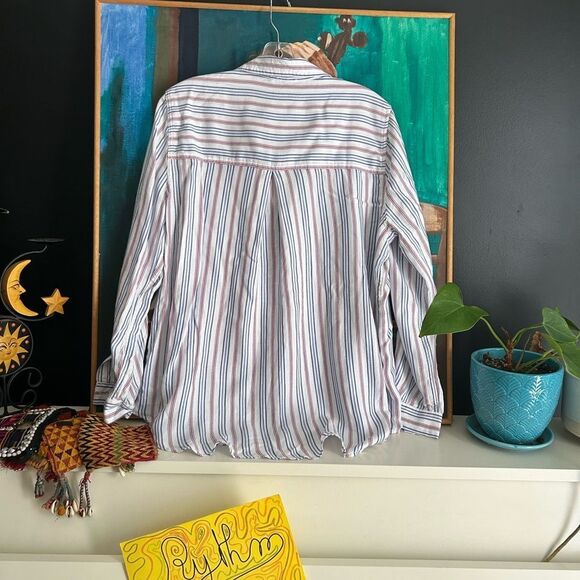 beachlunchlounge Multicolor Striped Blouse L - Picture 8 of 16